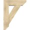 Ekena Millwork Traditional Slat Rough Sawn Bracket w/ Offset Brace, Douglas Fir, 8"W x 26"D x 34"H BKT0806X26X34TRA06RDF - alternate 4